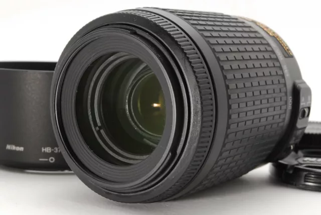Nikon AF-S DX Zoom-Nikkor 55-200mm F/4-5.6G VR Avec / HB-37 " N-Mint " 839952