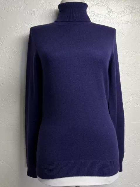 Ralph Lauren Collection Purple Label 100% Cashmere Turtleneck Tunic Sweater Sz S