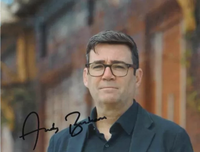 Andy Burnham Labour Party MP Mayor Original Hand Signed Autograph 8x6" Photo COA