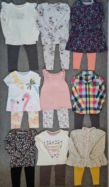 Girls Next TU George Disney Top Leggings Sets Huge Clothes Bundle 2-3 Years