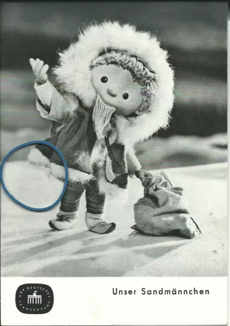 AK Sandmann im Schnee, DDR Sandmännchen, Kinderfernsehen DDR - Kult PK