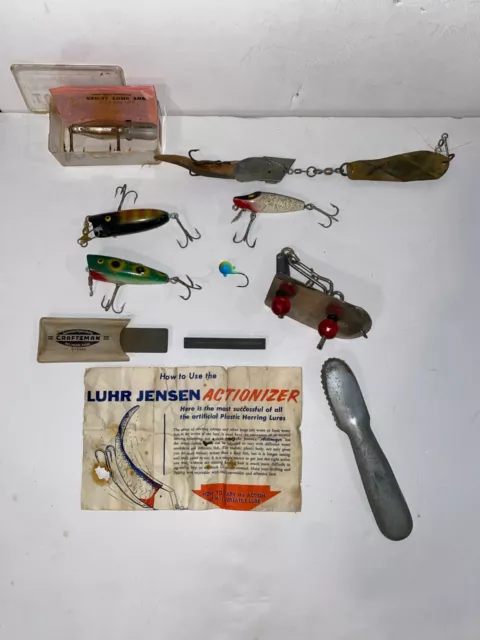 VINTAGE SET OF (12) Eddie Pope & Co. Hot Shot Fishing Lures in Boxes w/  Inserts $16.50 - PicClick