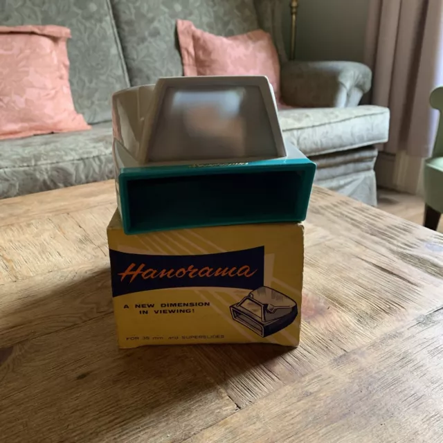 Vintage Hanimex Hanorama Slide Viewer for 35mm & Superslides with Box