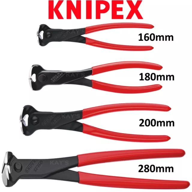 Knipex Steel Fixers End Cutting Nippers Concretors Twist Wire Cutter Pliers 6801