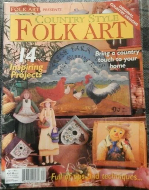 FOLK ART & DECORATIVE PAINTING Magazine Vol 11 No 1 ~ Comes With Pattern