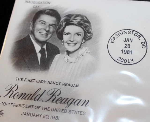 President Ronald Reagan Inauguration Day 1981 First Lady Cover Washington Postmk