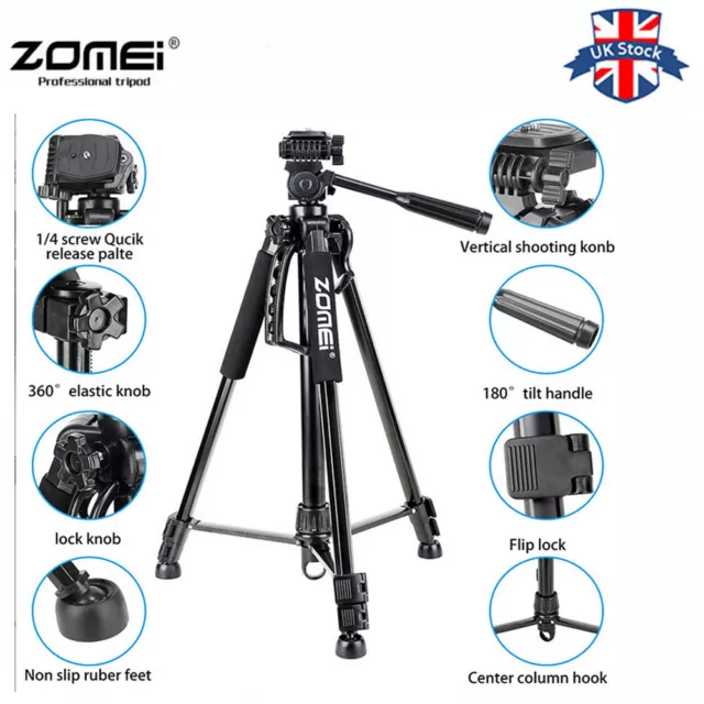 UK ZOMEI Q1200 Monopod Lightweight Aluminum Alloy Tripod for DSLR Camera Video