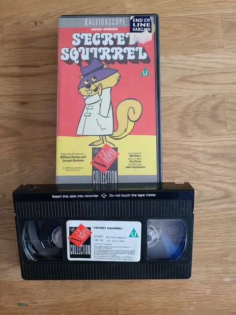 VINTAGE SECRET SQUIRREL Hanna Barbera VHS Video Cassette Rare £9.99 ...