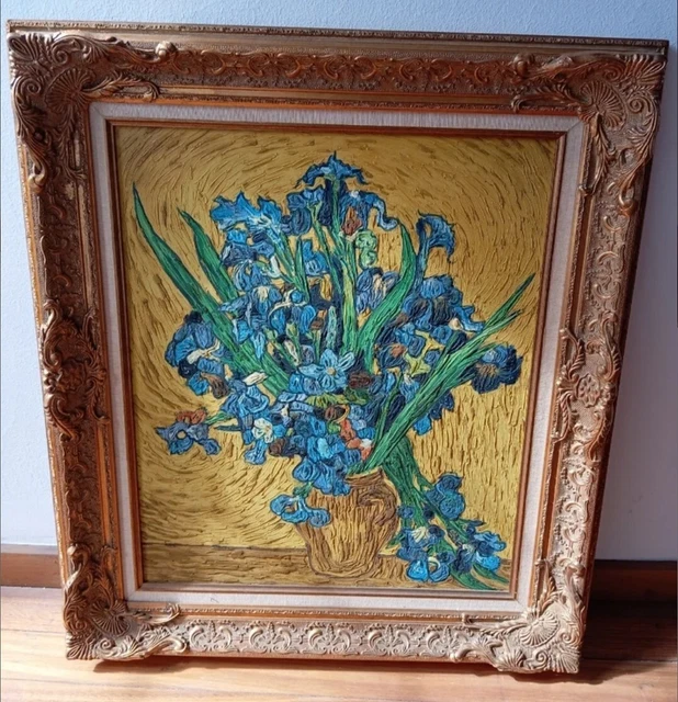 TABLEAU HUILE SUR toile Nature Morte Bouquet de fleurs XXéme EUR 250,00 ...