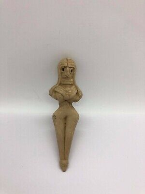 ANCIENT INDUS VALLEY HARAPPAN TERRACOTTA SEATED FERTILITY GODDESS figuration T02