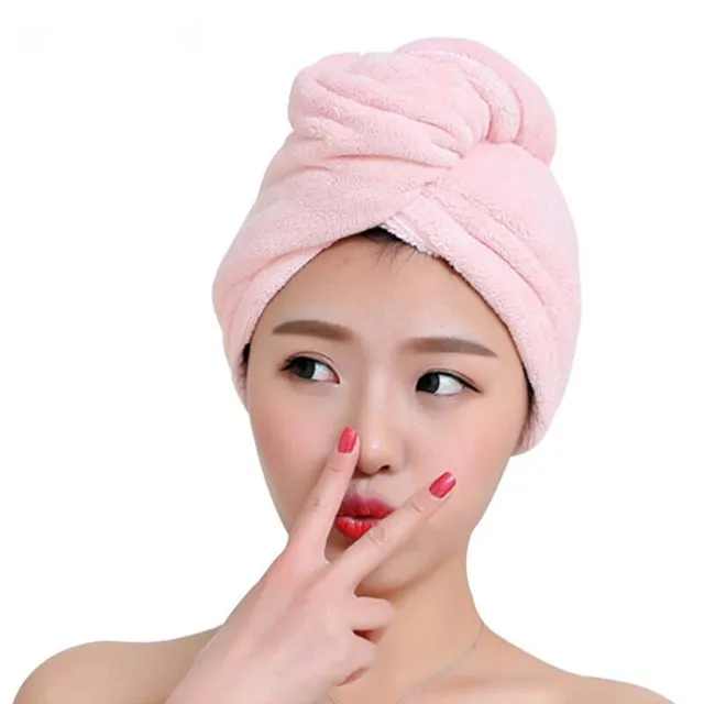 Microfiber Bath Towel Women Bathroom Super Absorbent Quick-drying Hair Dry Cap