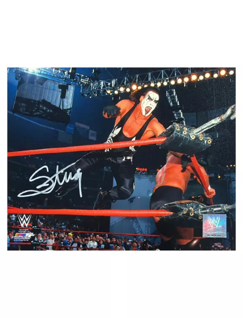 10x8" Official WWE Print Signed by Sting With ME COA & WWE Holo Sticker