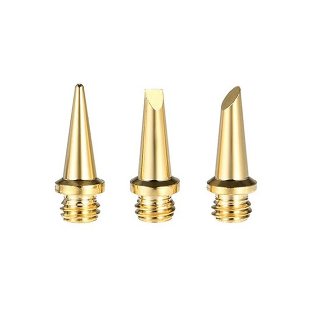 3pcs HS1115K Soldering Iron Tip Set with Copper Tips for Welding Torch