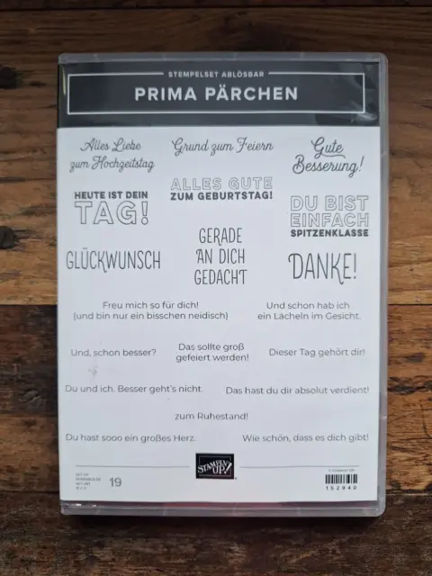 Stampin' Up! Stempelset „Prima Pärchen" - 1 Stempel fehlt