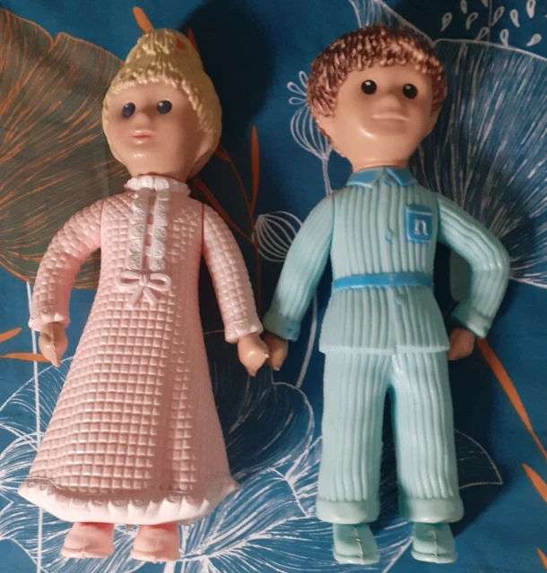 VINTAGE NICOLAS Et Pimprenelle Bonne Nuit Les Plastique