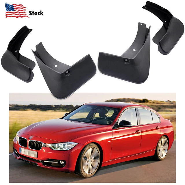 4 Mud Flaps Splash Guards Fender Car Mudguard for BMW 3-Series Sedan 2012-2018