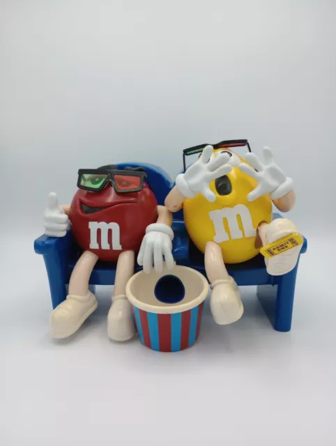 M&M's M&M MMS Candy Dispenser Yellow and Red in 3D Movie Theatre