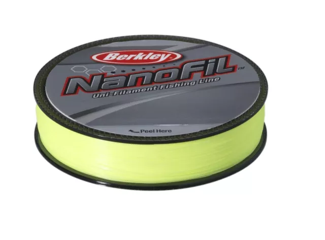 BERKLEY NANOFIL CHARTREUSE (Hi-Vis) - 125m Spools - 0,20 mm -0,28 mm