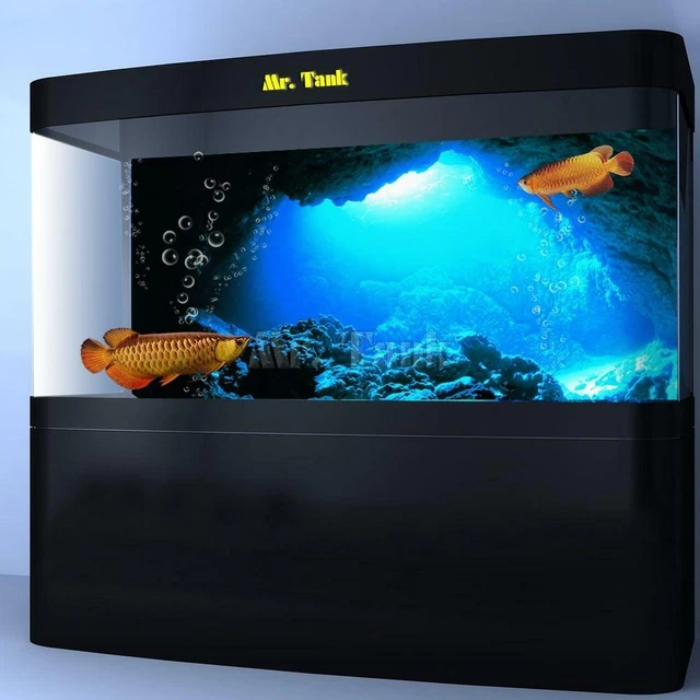 3D Effect Underwater Sunlights Rays Cave Aquarium Background Fish Tank Backdrops