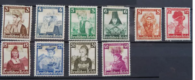 Briefmarke Deutsches Reich - 1935 - Deutsche Nothilfe - Satz ungestempelt