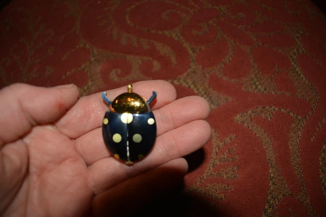 Montre Pendentif Coccinelle Vintage Rojas - Pile Neuve, Testée Fonctionnelle, Occasion Femme