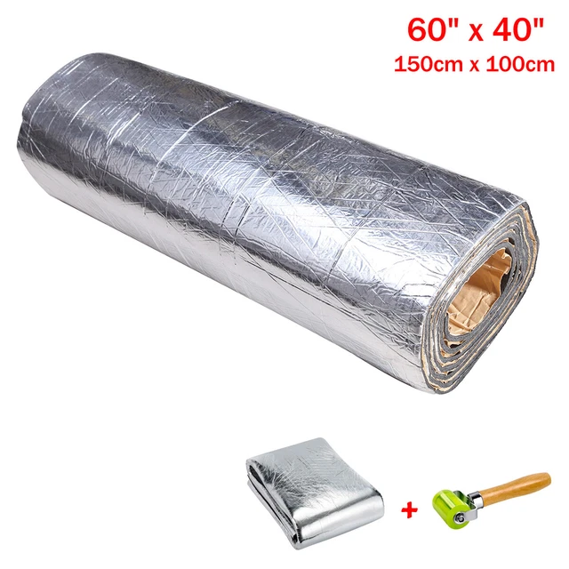 60"x39" Sound Deadener Mat - Automotive Noise Insulation Mat With Adhesive Layer
