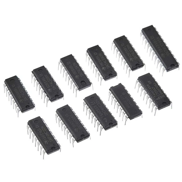 40Pcs(20Pcs 74HCxx+20Pcs 74LSxx) Series Logic IC Assortment Kit Digital D7E1 3