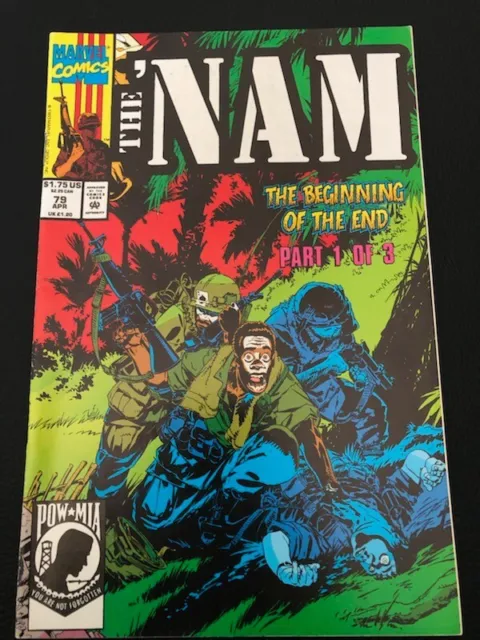 The NAM # 79 MARVEL COMICS Vietnam War Copper Age  VF/NM