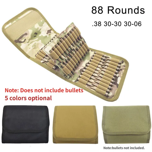 Cartridge Bandolier Bullet 88 Round Ammo Pouch for .410 .223 .556 38 30-30 Rifle