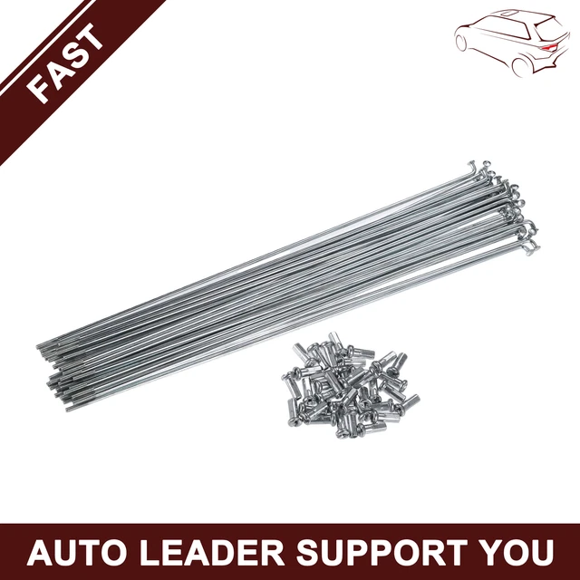 Raggi Per Bici 14G J Bend 226mm - 40 Pezzi Con Cappucci - Nero