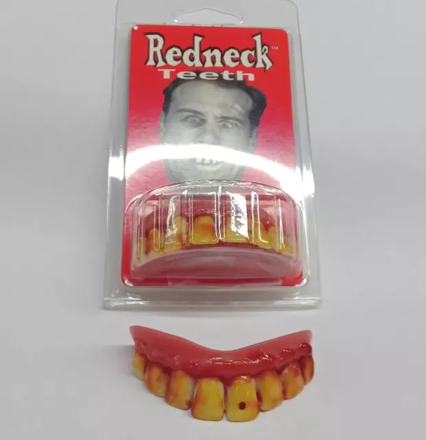 Redneck Hillbilly Fancy Dress Teeth Hill billy teeth with fitting Beads Smiffys