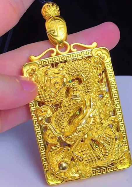 Men's Jewelry Dragon sytle 22K 23K 24K Thai Baht Gold Filled Yellow pendant