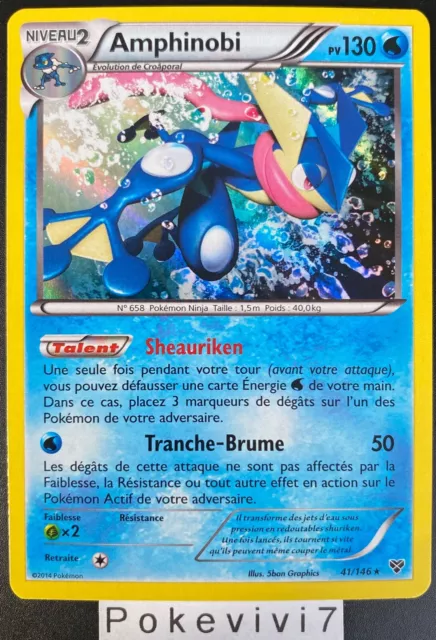 Carte Pokemon AMPHINOBI 41/146 Holo XY de Base FR