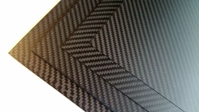 Plate 100% 3K Carbon Fibre Sheet 1.5mm x 120mm × 100mm Twill Weave Black