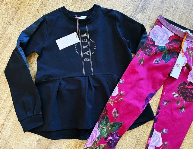 BNWT Ted Baker 9-10 years sweatshirt legging outfit J rose floral set designer 3