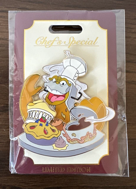 Chef Pin DISNEY WDI MOG Chef's Special Chef Bouche Beauty & Beast Pin ~ NEW £55. ...