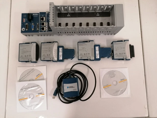 SET OF NATIONAL INSTRUMENTS NI cDAQ 9138 - 9217 - 9401 - 9421 - 9203 - USB 8473