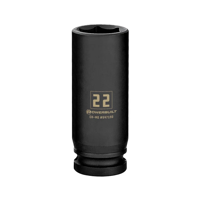 Powerbuilt 1/2 Inch Drive x 1-1/8 Inch 6 Point Impact ocket - 647295