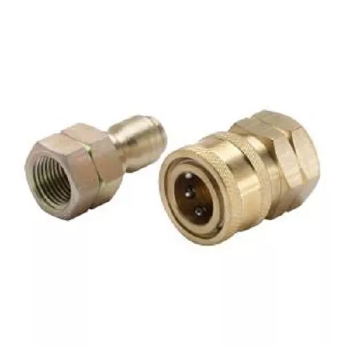 1/4" Female Pressure Washer Mini 11.6mm Quick Release Socket Plug Couplings Set