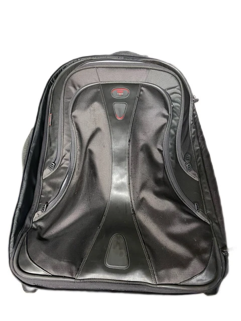 Tumi 'T-Tech' Expandable 26" Upright Suitcase Black Rolling Wheeled EUC Clean!!! 3