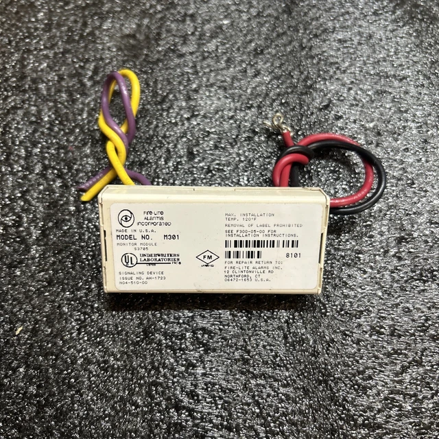 FIRE-LITE M301 FIRE Alarm Mini Monitor Module Honeywell $35.00 - PicClick