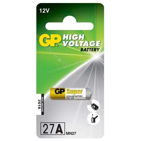 gpbattery GP High Voltage Alkaline Batteries - 27A 12V battery - 1 piece on blis