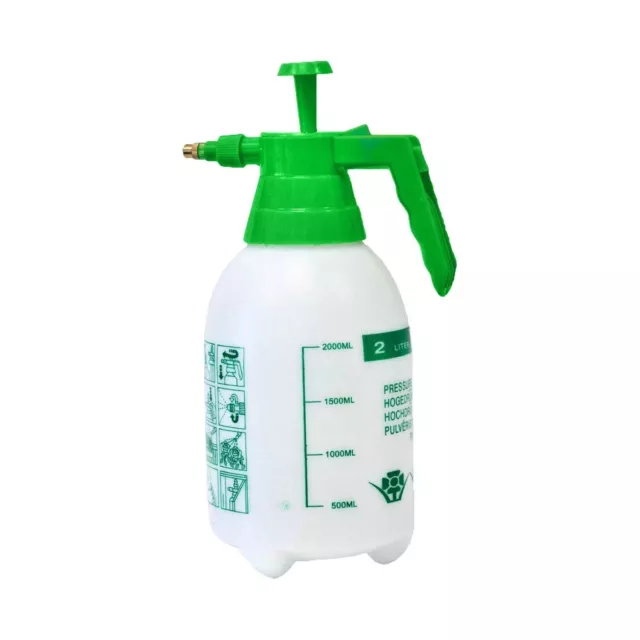 2L Garden Pressure Weed Spray Bottle Hand Pump Water Plant Sprayer