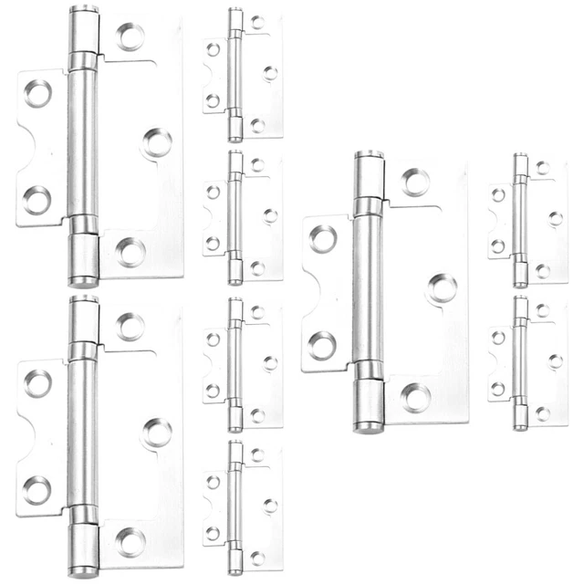 2 Cerniere Per Porta Di Lavatrice/asciugatrice Integrate Indesit IWDE126 E Simili, Colore Argento, Nuove