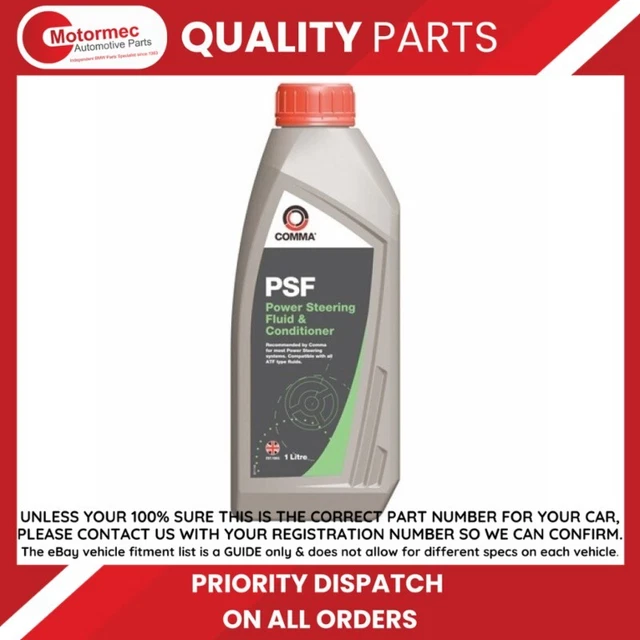 COMMA PSF1L POWER Steering Fluid & Conditioner - 1 Litre £9.40 ...