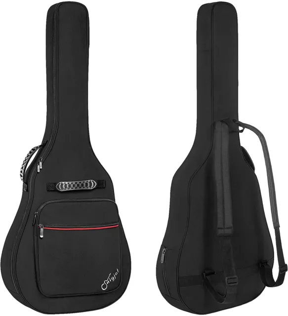 41" Guitar Case Heavy Duty Backpack Lightweight  Soft Padded Gig Bag
