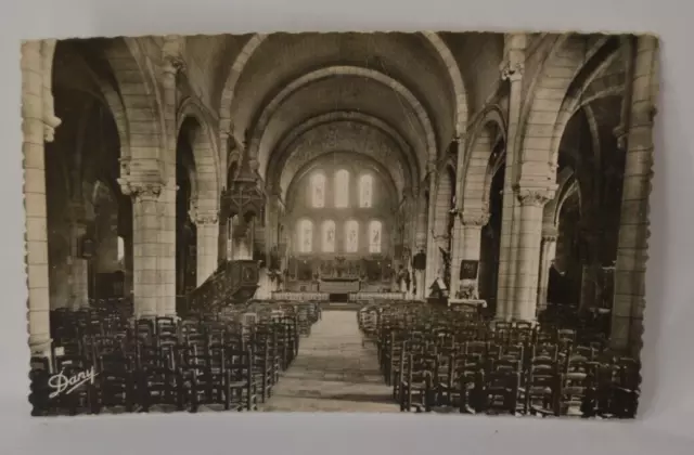 intérieur de l'église Vendays - carte postale CP2