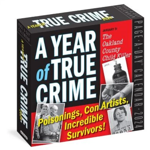 WORKMAN CALENDARS YEAR of True Crime PageADay Calendar 2024 (Calendar