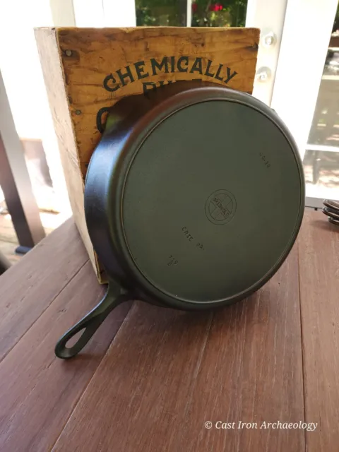 Griswold #12 Cast Iron Skillet With Small Block Logo Restored