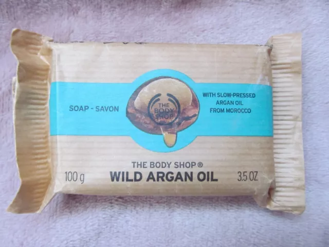 Body Shop Wild Argan Oil Soap 100g Bar New Moroccan Skincare